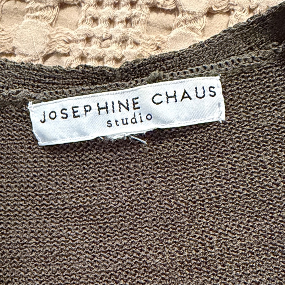 Josephine Chaus Olive Green Button Front Cardigan - Picture 3 of 5